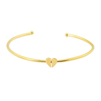 Bracelet set/6 made from brass, goldplated